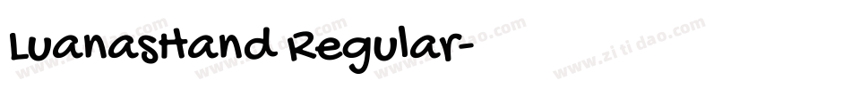 LuanasHand Regular字体转换